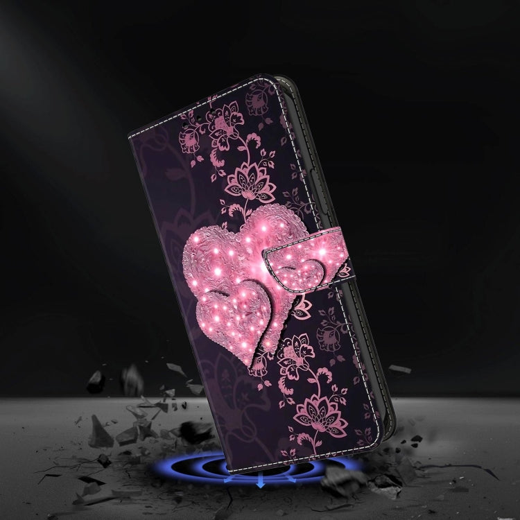 For Xiaomi Redmi Note 10 5G Crystal 3D Shockproof Protective Leather Phone Case(Lace Love) - free shipping - PMC TechLife - Order now!