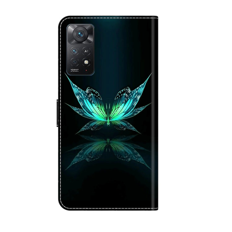 For Xiaomi Redmi Note 11 Pro 5G / 4G Global Crystal 3D Shockproof Protective Leather Phone Case(Reflection Dutterfly) - free shipping - PMC TechLife - Order now!