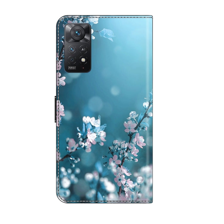 For Xiaomi Redmi Note 11 Pro 5G / 4G Global Crystal 3D Shockproof Protective Leather Phone Case(Plum Flower) - free shipping - PMC TechLife - Order now!