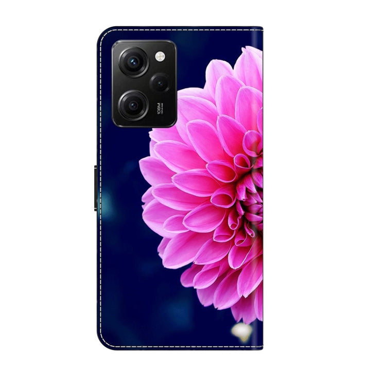For Xiaomi Redmi Note 12 Pro Global Crystal 3D Shockproof Protective Leather Phone Case(Pink Petals) - free shipping - PMC TechLife - Order now!