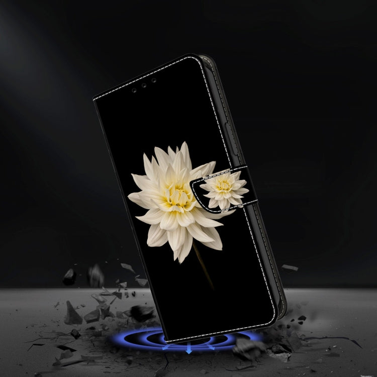 For Xiaomi Redmi Note 12 4G Crystal 3D Shockproof Protective Leather Phone Case(White Flower) - free shipping - PMC TechLife - Order now!