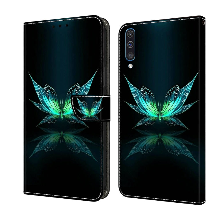 For Samsung Galaxy A50 Crystal 3D Shockproof Protective Leather Phone Case(Reflection Dutterfly) - free shipping - PMC TechLife - Order now!