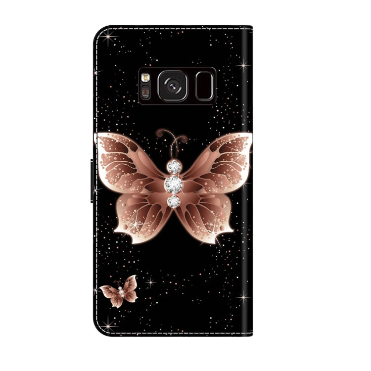For Samsung Galaxy S8 Crystal 3D Shockproof Protective Leather Phone Case(Pink Diamond Butterfly) - free shipping - PMC TechLife - Order now!