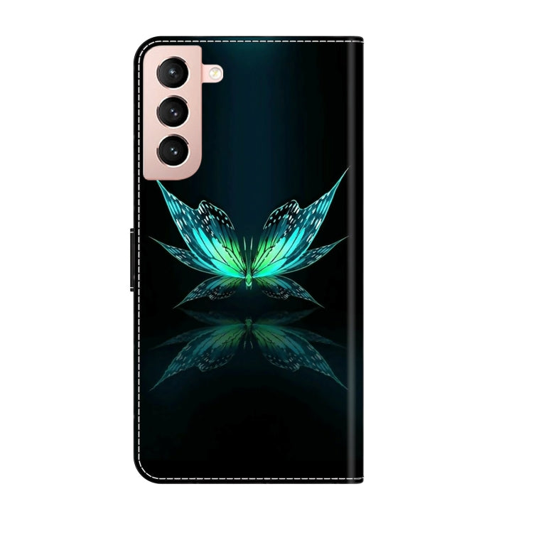 For Samsung Galaxy S21 Crystal 3D Shockproof Protective Leather Phone Case(Reflection Dutterfly) - free shipping - PMC TechLife - Order now!