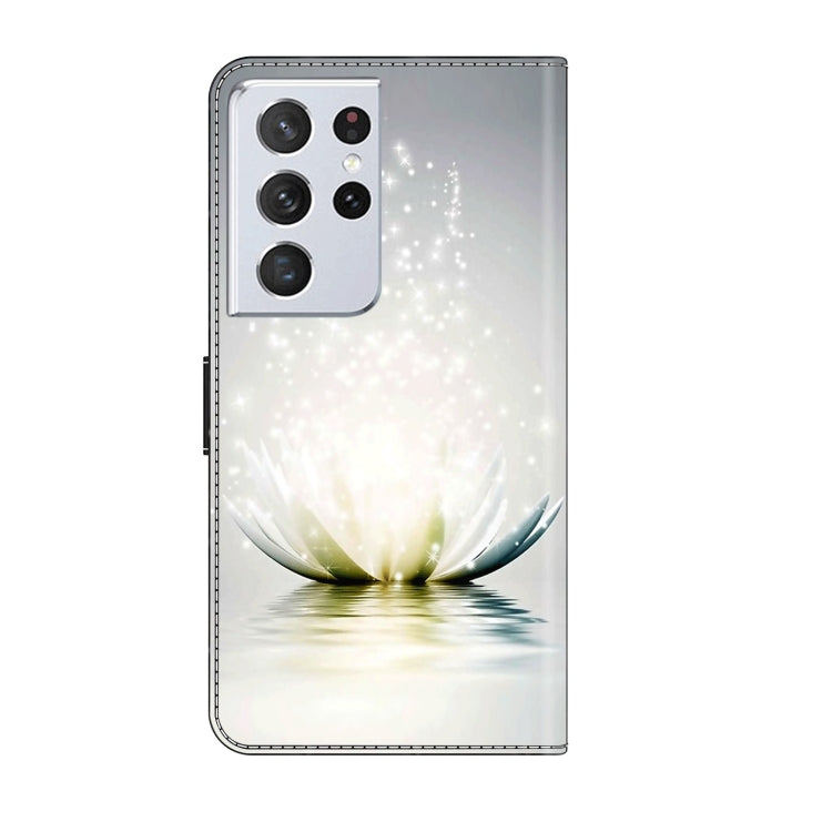 For Samsung Galaxy S21 Ultra Crystal 3D Shockproof Protective Leather Phone Case(Light Lotus) - free shipping - PMC TechLife - Order now!