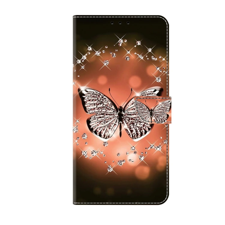 For Samsung Galaxy S22 Ultra Crystal 3D Shockproof Protective Leather Phone Case(Crystal Butterfly) - free shipping - PMC TechLife - Order now!