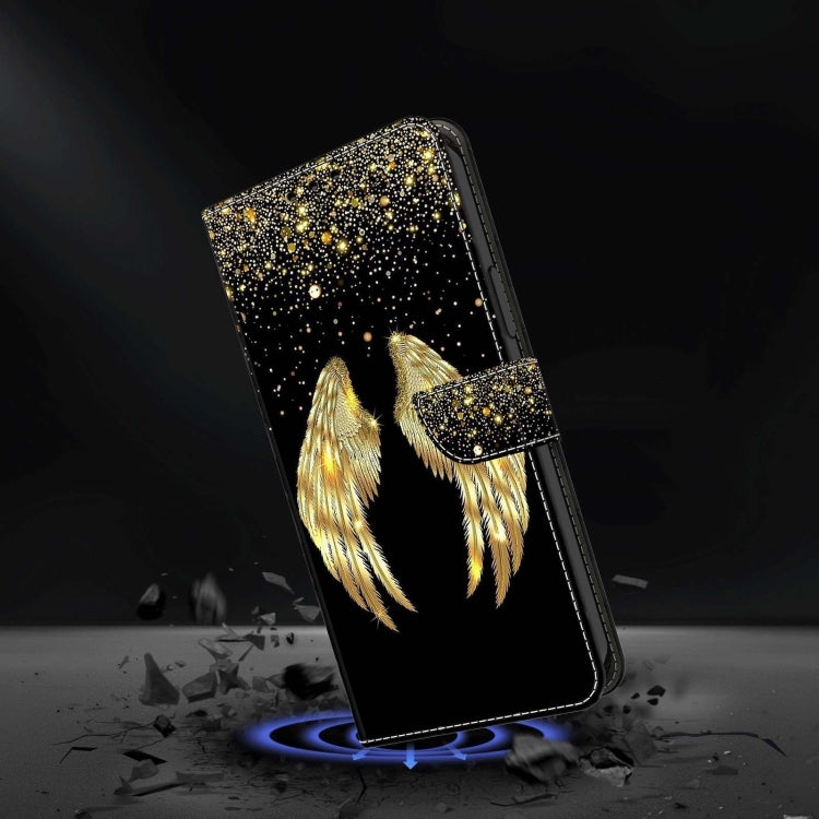 For Samsung Galaxy S23 Crystal 3D Shockproof Protective Leather Phone Case(Golden Wings) - free shipping - PMC TechLife - Order now!