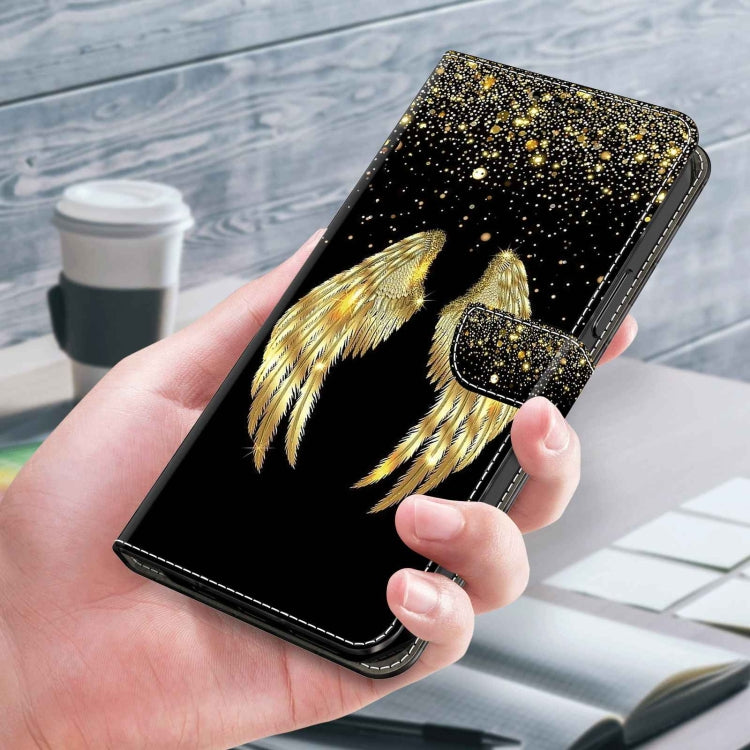 For Samsung Galaxy S23 Crystal 3D Shockproof Protective Leather Phone Case(Golden Wings) - free shipping - PMC TechLife - Order now!
