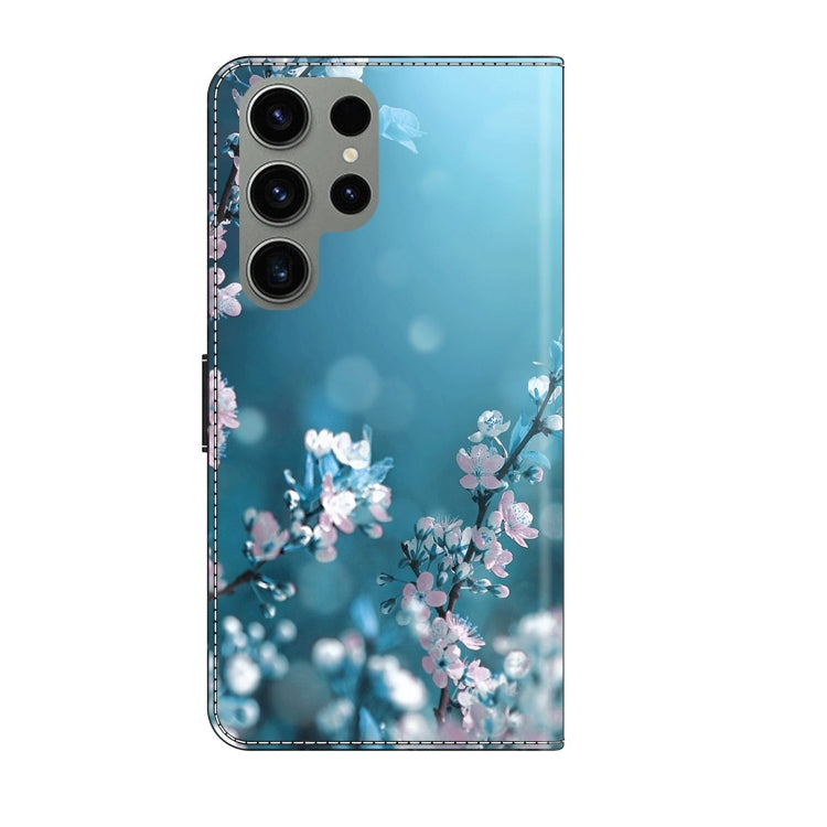 For Samsung Galaxy S23 Ultra Crystal 3D Shockproof Protective Leather Phone Case(Plum Flower) - free shipping - PMC TechLife - Order now!