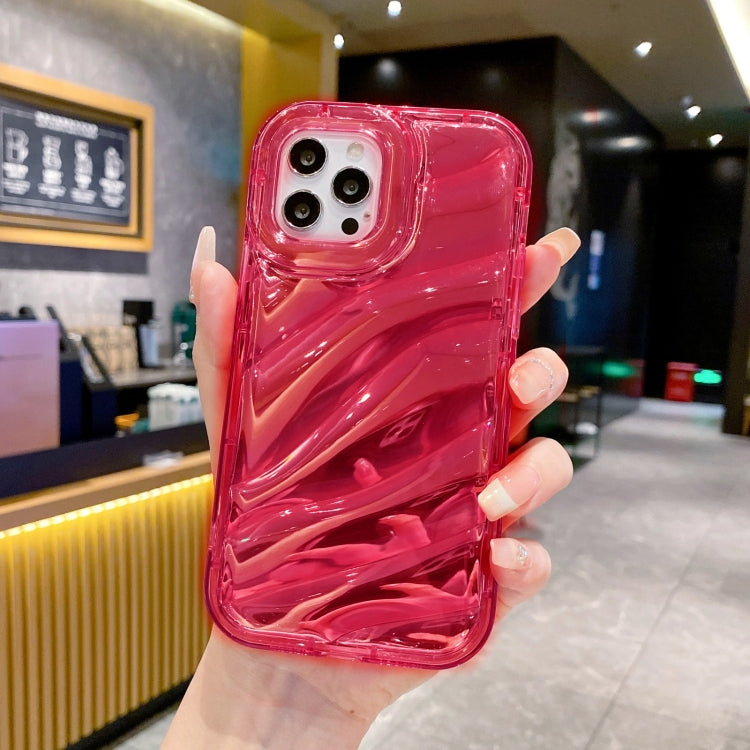 For iPhone 14 Pro Laser Sequin Waves TPU Phone Case(Red) - iPhone 14 Pro Cases by PMC Jewellery | Online Shopping South Africa | PMC Jewellery