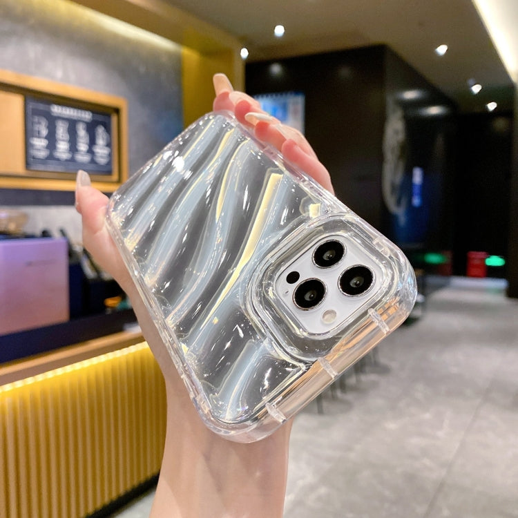 For iPhone 14 Pro Max Laser Sequin Waves TPU Phone Case(Transparent) - free shipping - PMC TechLife - Order now!
