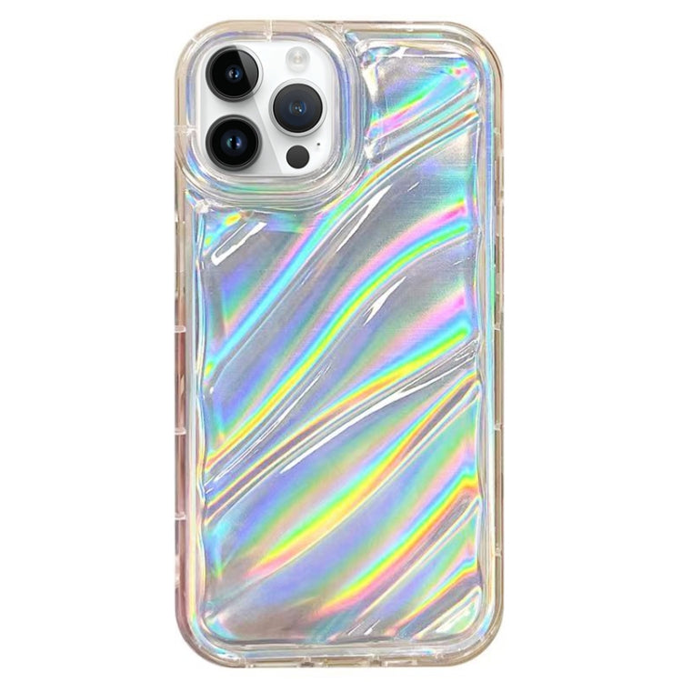 For iPhone 13 Pro Max Laser Sequin Waves TPU Phone Case(Transparent) - free shipping - PMC TechLife - Order now!