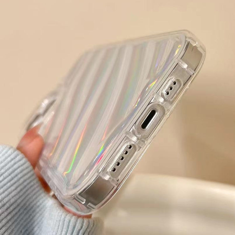 For iPhone 11 Pro Laser Sequin Waves TPU Phone Case(Transparent) - free shipping - PMC TechLife - Order now!