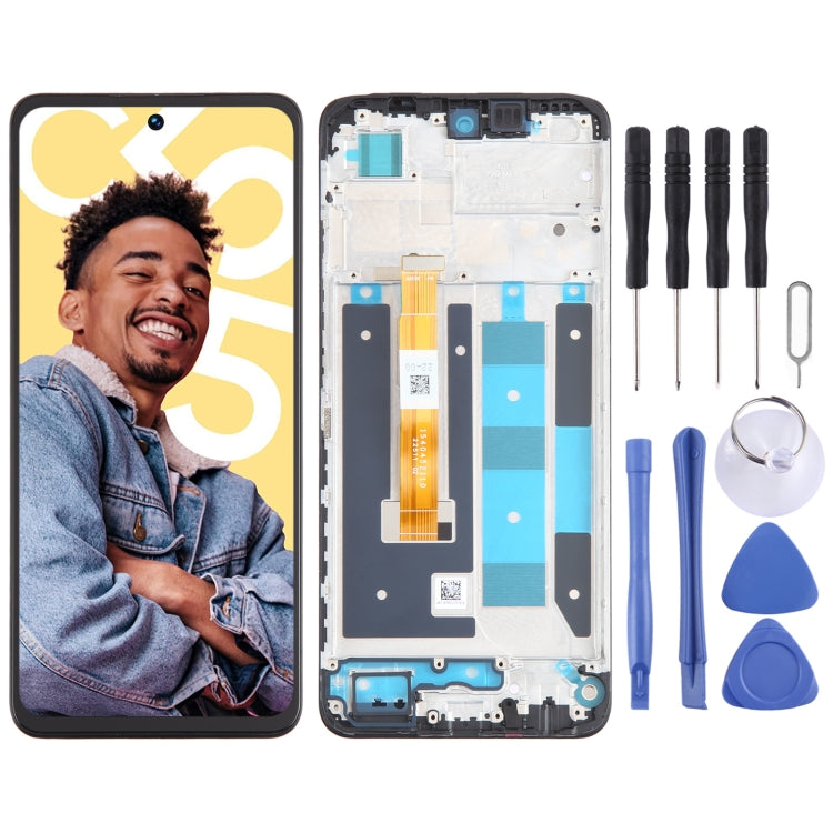 For Realme C55 OEM LCD Screen Digitizer Full Assembly with Frame - LCD Screen by PMC TechLife | Online Shopping South Africa | PMC TechLife | Buy Now Pay Later Mobicred