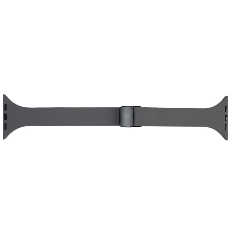 For Apple Watch 8 41mm Magnetic Buckle Slim Silicone Watch Band(Starry Grey) - Watch Bands by PMC Jewellery | Online Shopping South Africa | PMC Jewellery