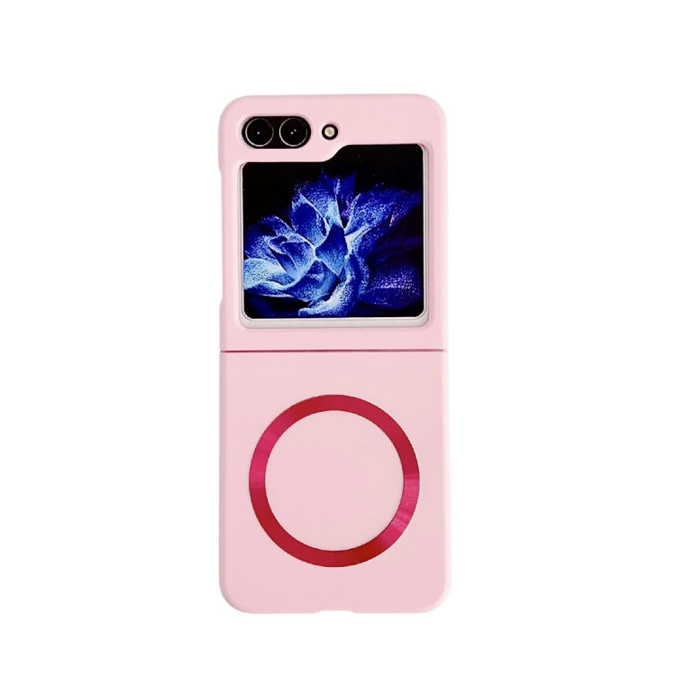 For Samsung Galaxy Z Flip5 Skin Feel Magsafe Magnetic Shockproof PC Phone Case(Pink) - Galaxy Z Flip5 Cases by PMC Jewellery | Online Shopping South Africa | PMC Jewellery