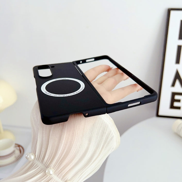 For Samsung Galaxy Z Fold5 Skin Feel Magsafe Magnetic Shockproof PC Phone Case(Black) - Galaxy Z Fold5 Cases by PMC TechLife | Online Shopping South Africa | PMC TechLife