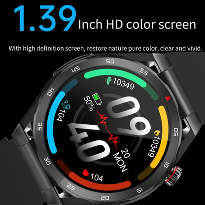 ET450 1.39 inch IP67 Waterproof Silicone Band Smart Watch, Support ECG / Non-invasive Blood Glucose Measurement(Black) - Smart Watches by PMC Jewellery | Online Shopping South Africa | PMC Jewellery