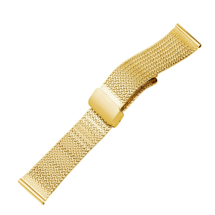 For Apple Watch 7 41mm Magnetic Buckle Herringbone Mesh Metal Watch Band(Gold) - Watch Bands by PMC Jewellery | Online Shopping South Africa | PMC Jewellery