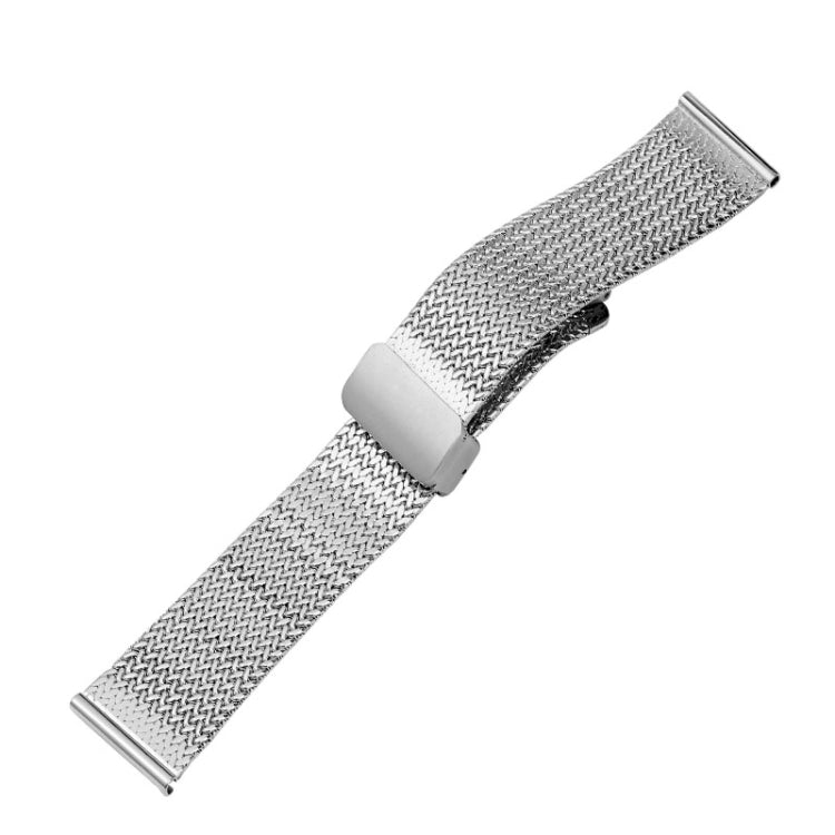 For Apple Watch 2 42mm Magnetic Buckle Herringbone Mesh Metal Watch Band(Silver) - Watch Bands by PMC TechLife | Online Shopping South Africa | PMC TechLife