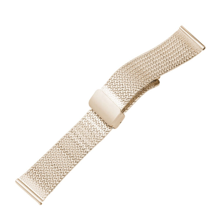 For Apple Watch 2 38mm Magnetic Buckle Herringbone Mesh Metal Watch Band(Starlight) - Watch Bands by PMC TechLife | Online Shopping South Africa | PMC TechLife
