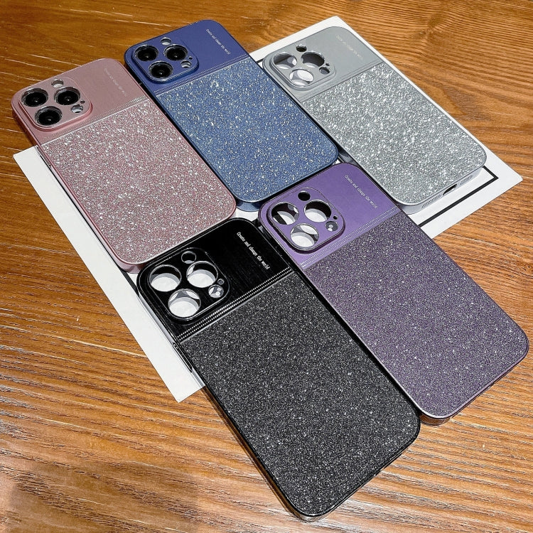 For iPhone 12 Pro Metallic Glitter Powder Shockproof Phone Case(Black) - free shipping - PMC TechLife - Order now!
