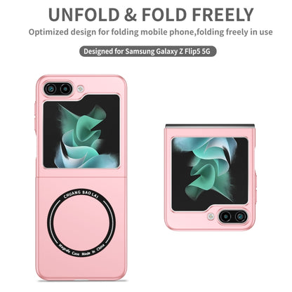 For Samsung Galaxy Z Flip5 5G Magsafe Magnetic Folding PC Phone Case(Pink) - Galaxy Z Flip5 Cases by PMC Jewellery | Online Shopping South Africa | PMC Jewellery