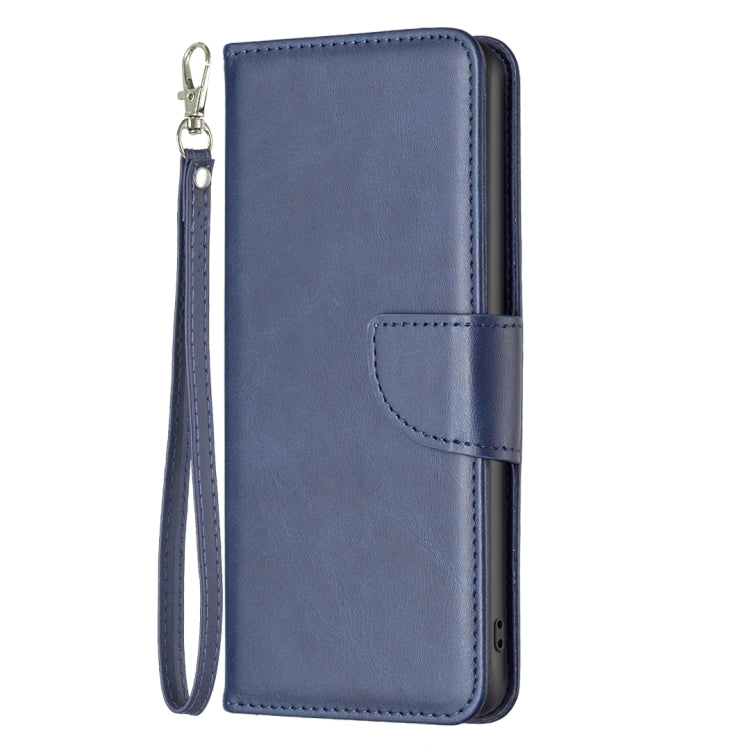 For iPhone 15 Pro Max Lambskin Texture Pure Color Flip Leather Phone Case(Blue) - free shipping - PMC TechLife - Order now!
