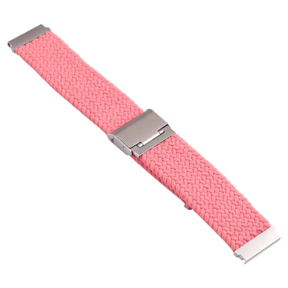 18mm Nylon Braided Metal Buckle Watch Band(Pink) - Watch Bands by PMC Jewellery | Online Shopping South Africa | PMC Jewellery