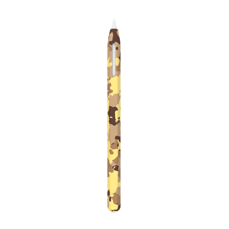 For Apple Pencil 2 LOVE MEI Camouflage Silicone Protective Pen Case(Yellow) - Pencil Accessories by LOVE MEI | Online Shopping South Africa | PMC TechLife | Buy Now Pay Later Mobicred