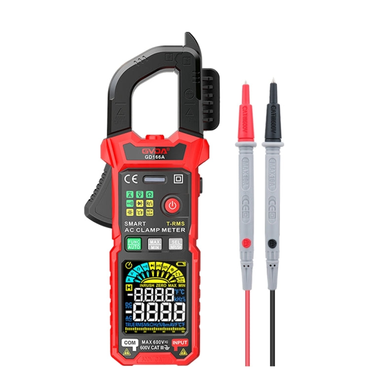 GVDA GD166A Digital Clamp Type Multifunction Intelligent Anti-burn Multimeter - Digital Multimeter by GVDA | Online Shopping South Africa | PMC TechLife | Buy Now Pay Later Mobicred