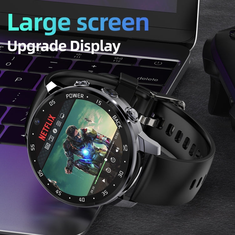 A3 1.43 inch IP67 Waterproof 4G Android 8.1 Smart Watch Support Face Recognition / GPS, Specification:2G+16G(Black) - Android Watch by PMC TechLife | Online Shopping South Africa | PMC TechLife