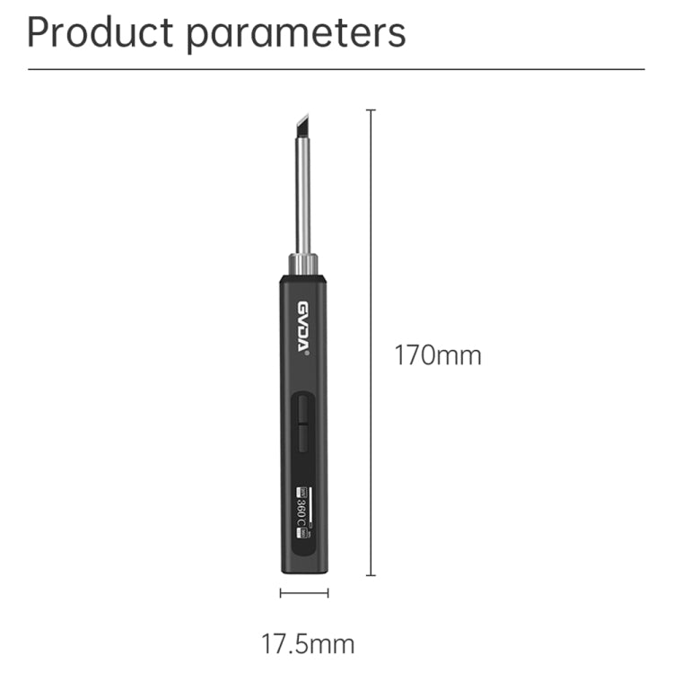GVDA GD300 Intelligent Internal Heating Digital Display Constant Temperature Maintenance Electric Soldering Iron - free shipping - PMC TechLife - Order now!