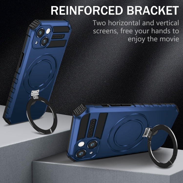 For iPhone 13 MagSafe Magnetic Holder Phone Case(Blue) - free shipping - PMC TechLife - Order now!