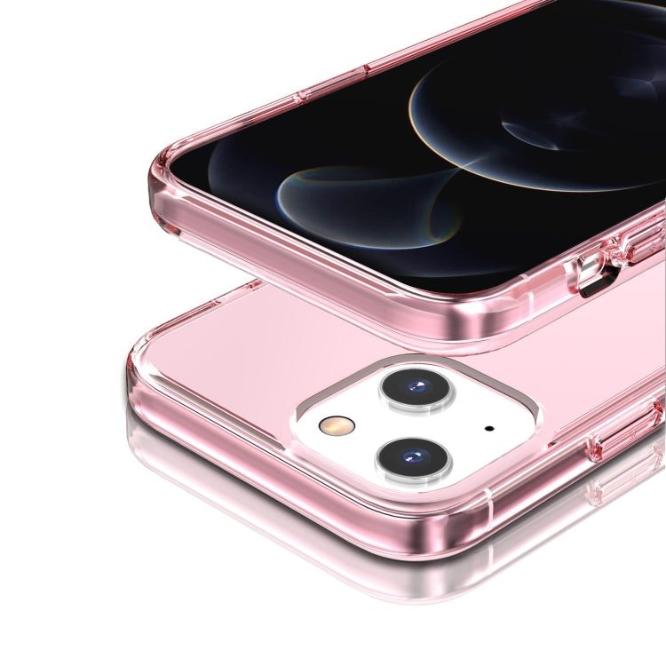For iPhone 15 Shockproof Terminator Transparent Phone Case(Pink) - free shipping - PMC TechLife - Order now!