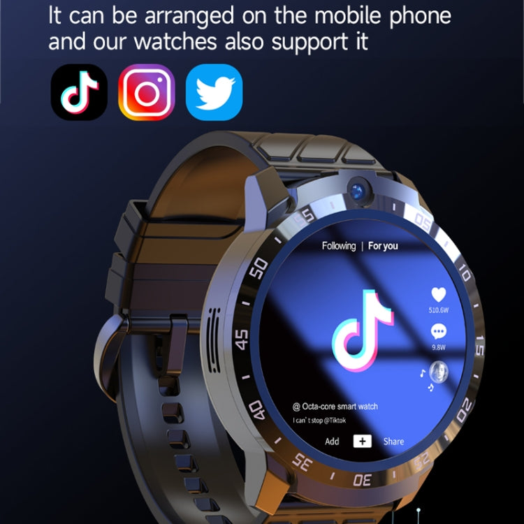 MT27 4G+64G 1.6 inch IP67 Waterproof 4G Android 8.1 Smart Watch Support Heart Rate / GPS, Type:Silicone Band - Android Watch by PMC Jewellery | Online Shopping South Africa | PMC Jewellery