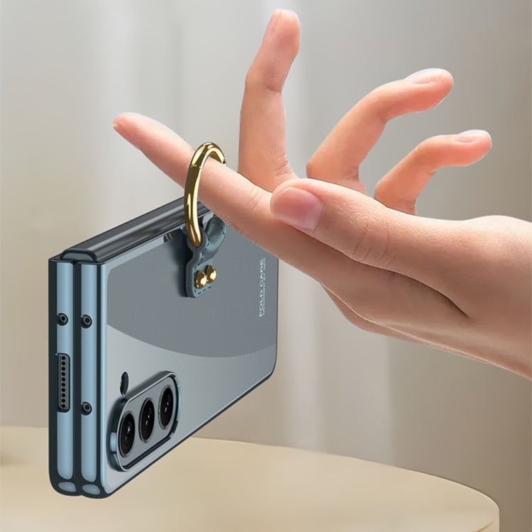 For Samsung Galaxy Z Fold5 GKK Electroplating Phone Case with Ring(Silver) - free shipping - PMC TechLife - Order now!