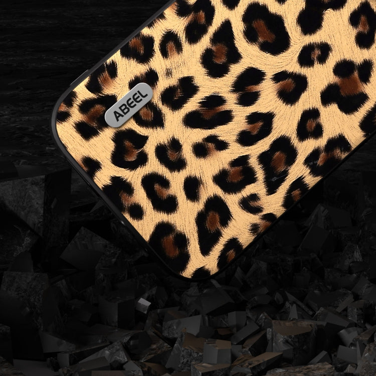For iPhone 15 Pro ABEEL Black Edge Leopard Phone Case(Leopard Print) - free shipping - PMC TechLife - Order now!