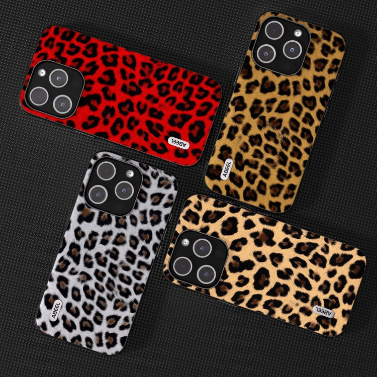 For iPhone 14 Pro ABEEL Black Edge Leopard Phone Case(Golden Leopard) - free shipping - PMC TechLife - Order now!