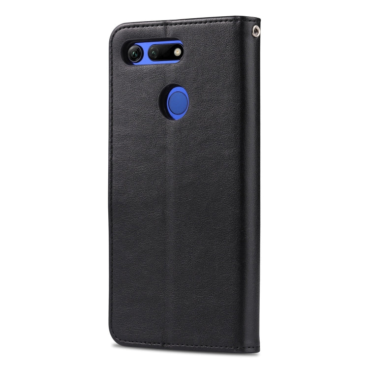 For Huawei Honor V20 AZNS Sheepskin Texture Horizontal Flip Leather Case with Holder & Card Slots & Wallet(Black) - Honor Cases by AZNS | Online Shopping South Africa | PMC Jewellery | Buy Now Pay Later Mobicred