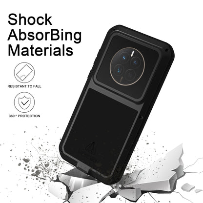 For Huawei P60 / P60 Pro / P60 Art LOVE MEI POWERFUL Metal Shockproof Life Waterproof Dustproof Phone Case(Red) - Huawei Cases by LOVE MEI | Online Shopping South Africa | PMC Jewellery | Buy Now Pay Later Mobicred