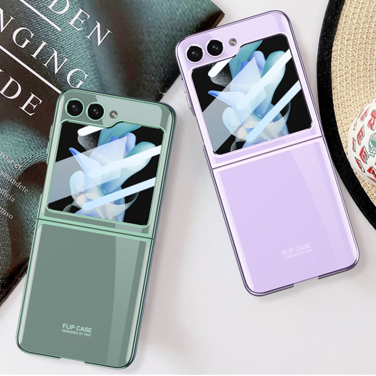For Samsung Galaxy Z Flip5 GKK Integrated Electroplating Full Coverage Phone Case(Transparent) - Galaxy Z Flip5 Cases by GKK | Online Shopping South Africa | PMC TechLife