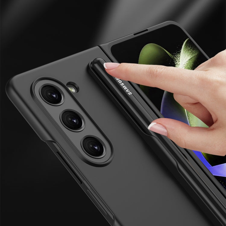 For Samsung Galaxy Z Fold5 GKK Ultra-thin Full Coverage Phone Flip Case with Pen Slot(Silver) - Galaxy Z Fold5 Cases by GKK | Online Shopping South Africa | PMC TechLife