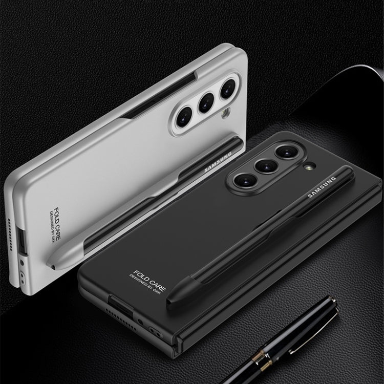 For Samsung Galaxy Z Fold5 GKK Ultra-thin Full Coverage Phone Flip Case with Pen Slot(Dark Green) - free shipping - PMC TechLife - Order now!