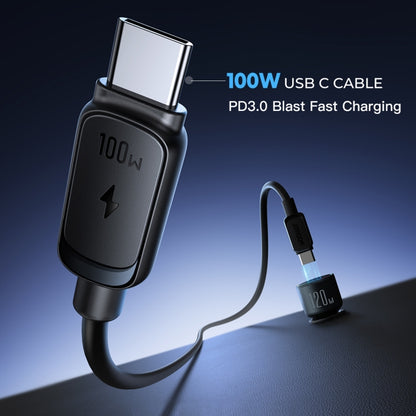 JOYROOM JR-CCN07 120W Dual PD+QC3.0 3-Port Car Charger(Dark Gray) - Car Charger by JOYROOM | Online Shopping South Africa | PMC Jewellery