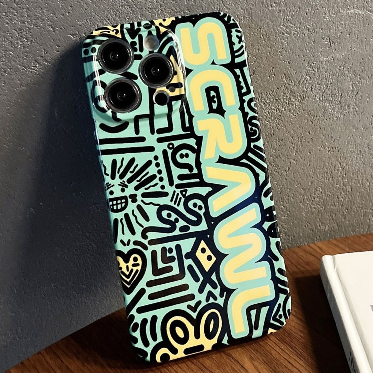For iPhone 13 Pro Max Painted Pattern Precise Hole PC Phone Case(Green SCR) - free shipping - PMC TechLife - Order now!