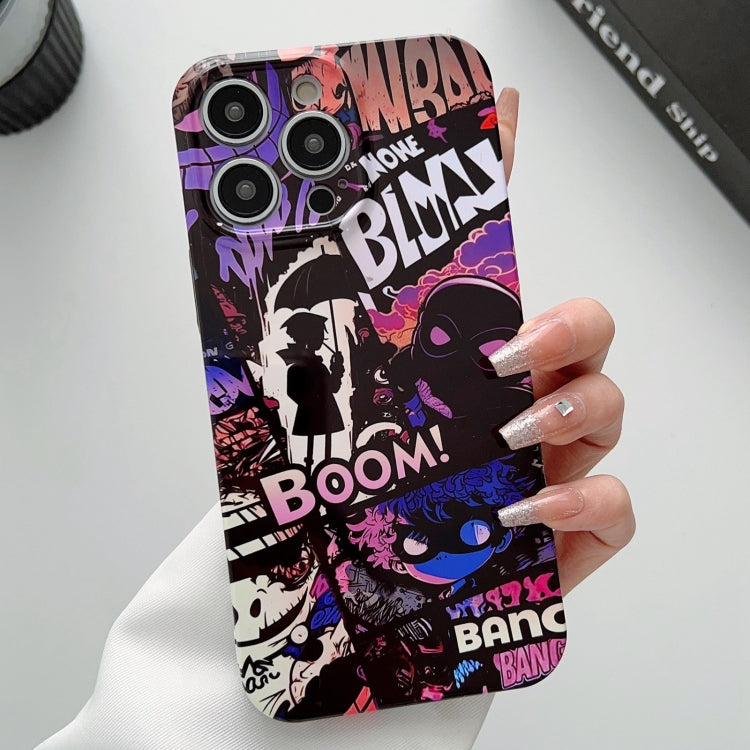 For iPhone 13 Pro Painted Pattern Precise Hole PC Phone Case(Comics Umbrella Boy) - iPhone 13 Pro Cases by PMC TechLife | Online Shopping South Africa | PMC TechLife