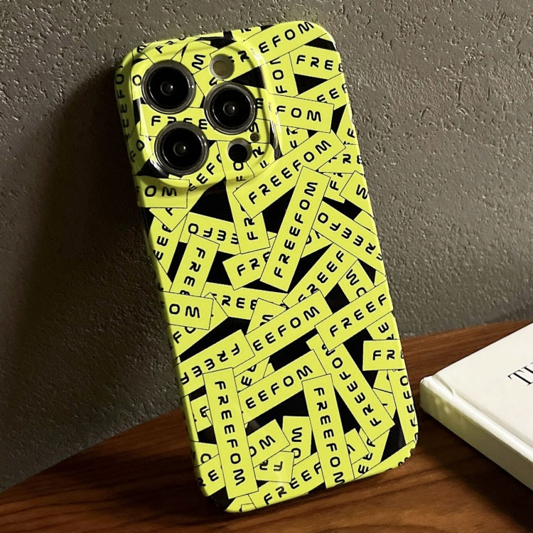 For iPhone 13 Pro Painted Pattern Precise Hole PC Phone Case(Green Label) - iPhone 13 Pro Cases by PMC TechLife | Online Shopping South Africa | PMC TechLife