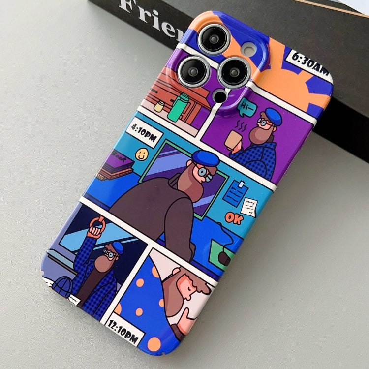 For iPhone 11 Pro Painted Pattern Precise Hole PC Phone Case(Working Uncle) - iPhone 11 Pro Cases by PMC TechLife | Online Shopping South Africa | PMC TechLife