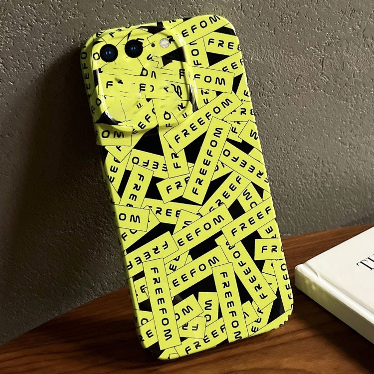For iPhone 8 Plus / 7 Plus Painted Pattern Precise Hole PC Phone Case(Green Label) - More iPhone Cases by PMC TechLife | Online Shopping South Africa | PMC TechLife